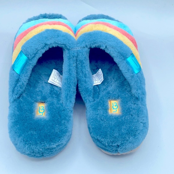 UGG Fluff you strips in Marina Blue - Picture 3 of 3